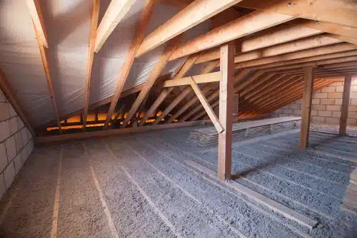 blown in insulation in attic
