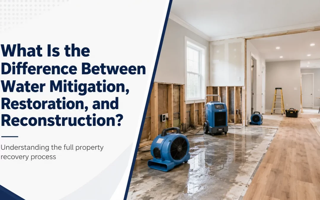 What Is the Difference Between Water Mitigation and Restoration?