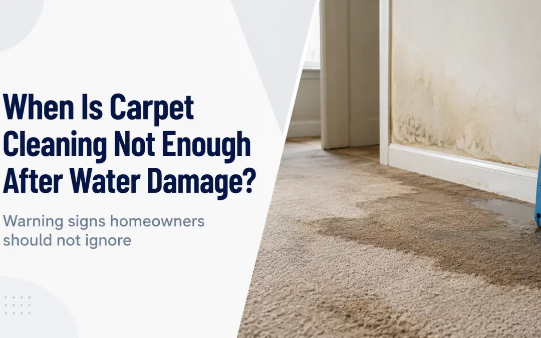 When Is Carpet Cleaning Not Enough After Water Damage?