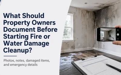 What Should You Document Before Fire or Water Damage Cleanup?