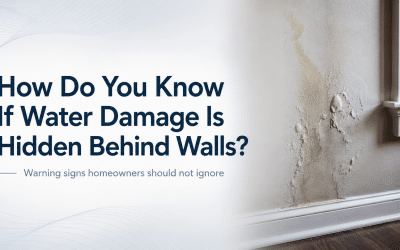 How Can You Tell If Water Damage Is Hidden Behind Walls?