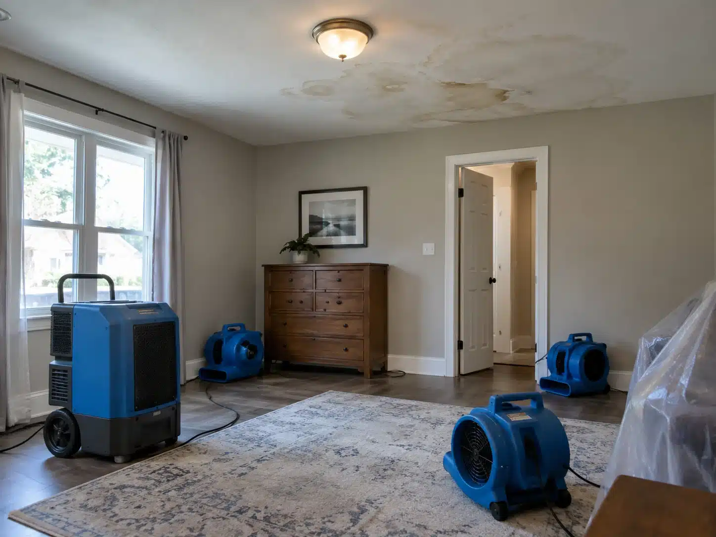 drying-water-damaged-ceiling-drywall drying-water-damaged-ceiling-drywall